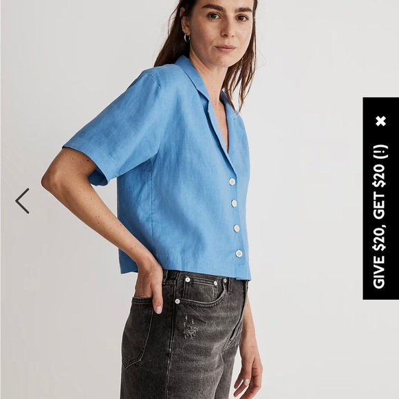 Madewell 100% Linen Resort Shirt - Picture 2 of 6